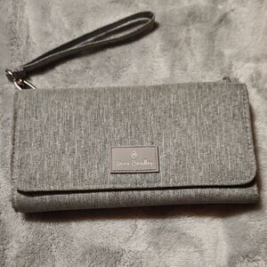 Vera Bradley Gray Textured Wristlet Wallet